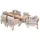 aea Gartenlounge-Set 7-tlg. Beige