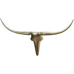 KADIMA DESIGN Wanddekoration Geweih Bull L 125 cm Aluminium