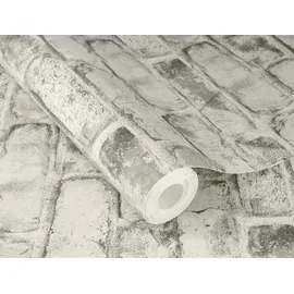 Rasch Textil Vliestapete Clayton 6 m x 0,53 m 1 St Grau
