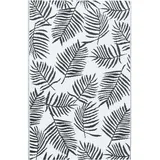 vidaXL Arakil Outdoor-Teppich 160 x 230 cm Weiß/Schwarz