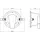 Beg LED-Downlight 1er DL12-18-172-LED-3C weiß Kunststoff