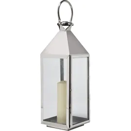 Kare Laterne Giardino Edelstahl/Glas Silver