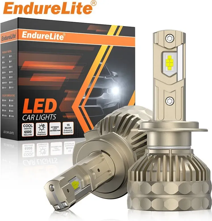 ENdureLite M33S H1 Leuchtmittel, 50.000 lm, Pures Weiß 6000 K, Plug & Play, IP68 wasserdicht, Nebelscheinwerfer, 2er-Pack