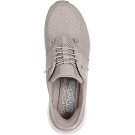 SKECHERS Glide-Step Pro Taupe Mesh / Silver Trim 36