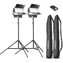 Walimex pro Sirius 160 LED 65W Daylight 2er Set mit Stativen