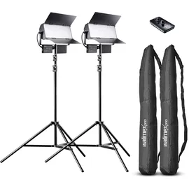 Walimex pro Sirius 160 LED 65W Daylight 2er Set mit Stativen