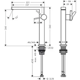 Hansgrohe Tecturis E Fine CoolStart (EcoSmart+), 73072670
