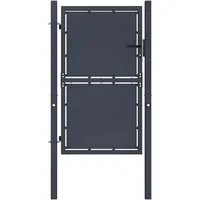 vidaXL Gartentor Stahl 100 x 175 cm anthrazit