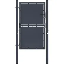 vidaXL Gartentor Stahl 100 x 175 cm anthrazit