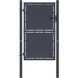 vidaXL Gartentor Stahl 100 x 175 cm anthrazit