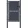 vidaXL Gartentor Stahl 100 x 175 cm anthrazit