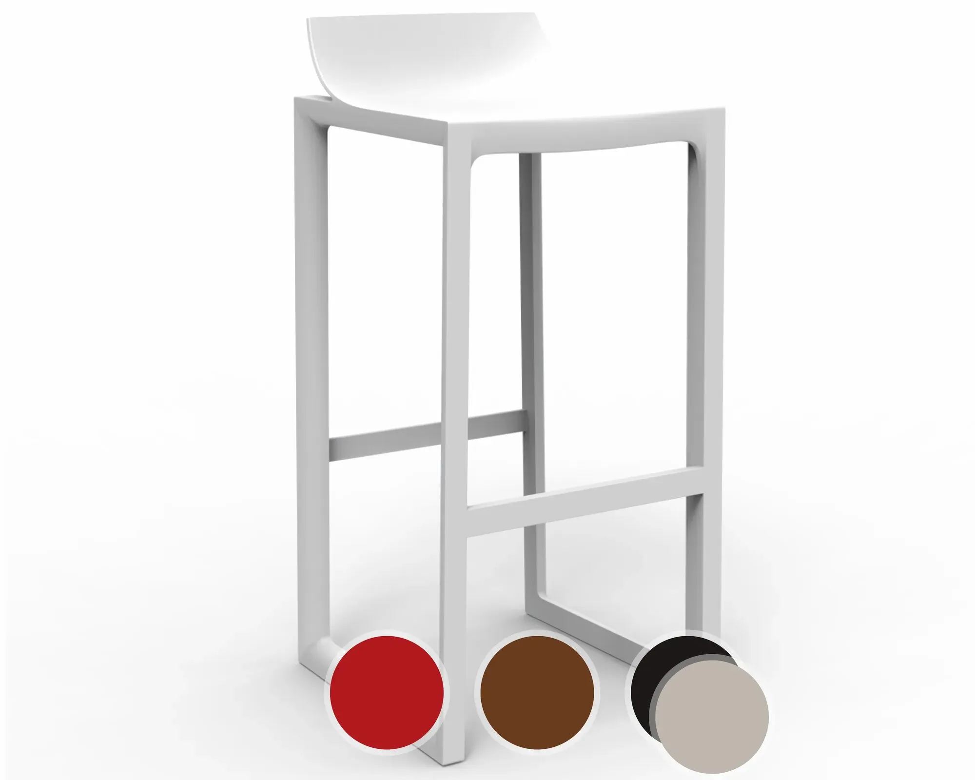 Vondom »WALL STREET« Barstuhl Basic matt / Red