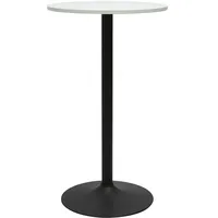 Miliboo Klapptisch Ø 60 x 75 cm Weiß/Schwarz