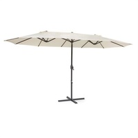 Blumfeldt Twin Peaks Sonnenschirm Sonnenschutz 456 x 245 x