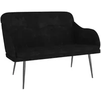 VidaXL Sitzbank Schwarz 110x76x80 cm Samt