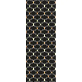 Queence Vinyltapete Sasha 90x300 cm 0,9 m2 schwarz