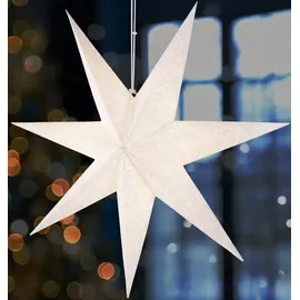 Brubaker 60 cm Weihnachtsstern für Innen - Adventsstern mit E14 Fassung