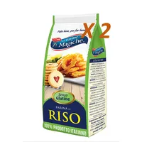 Farine Zauber LO CONTE 1 KG Mehl Reis 100% italiana Glutenfrei (2x500g)