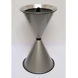 SZ Metall Standaschenbecher »spitze Kegel« silber 40x71 cm