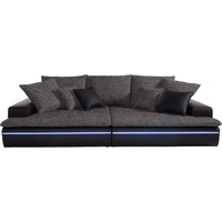 Mr. Couch Big-Sofa »Haiti«, wahlweise mit Kaltschaum (140kg Belastung/Sitz) und RGB-Beleuchtung schwarz