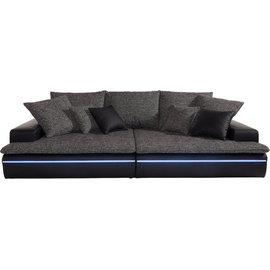 Mr. Couch Big-Sofa »Haiti«, wahlweise mit Kaltschaum (140kg Belastung/Sitz) und RGB-Beleuchtung schwarz
