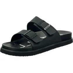Pantolette GANT "Palbuddy", Herren, Gr. 42, schwarz, Nubuklederimitat, casual, Schuhe, Sandale, Flats, Sommerschuh mit Softfußbett
