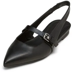 Sandale MARC O'POLO "aus edlem Rindleder", Damen, Gr. 42, schwarz, Obermaterial: 100% Leder (Rind), Schuhe