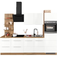 Held MÖBEL Küchenzeile »Brindisi«, mit E-Geräten, Breite 270 cm weiß
