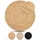 carpetfine Nele Juteteppich 60 x 60 cm Beige