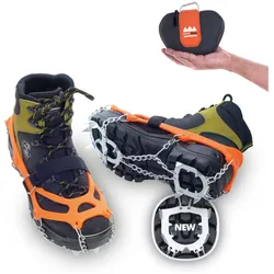 VERIGA Mount Track -Schuhkrallen Eiskrallen -Steigeisen Schuhketten Spikes 33-48 Größe: XL (45-48)