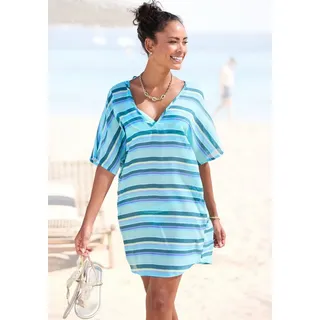 S.Oliver Tunika Damen blau-grün gestreift Gr.34