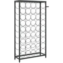 vidaXL Weinregal 54 x 18 x 100 cm Schwarz