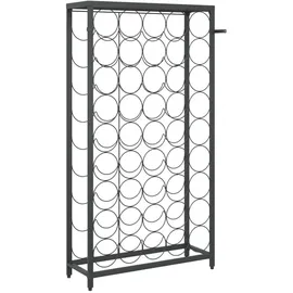 vidaXL Weinregal 54 x 18 x 100 cm Schwarz