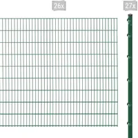 Arvotec Doppelstabmattenzaun ARVOTEC "ESSENTIAL 183 zum Einbetonieren", grün (dunkelgrün), H:183cm, Stahl, Kunststoff, Zaunelemente, Zaunhöhe 183 cm, Zaunlänge 2 - 60 m