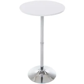 CLP 2er Set Metall-Stehtische Mit Runder Holztischplatte Ø 60 cm weiß