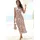 VIVANCE Maxikleid Floral Weiß/Creme/Mauve 40