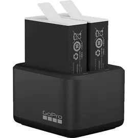 GoPro Dual Battery Charger und Enduro Batterie für Hero9/10, Ladegerät Akku, Black