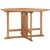 vidaXL Garten-Esstisch Klappbar 110 x 110 x 75 cm Teak/braun