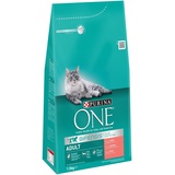 One Adult Katzenfutter Lachs, 3er Pack (3 x 1,5 kg)