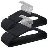 Songmics Kleiderbügel 50er Set, 43 x 21 cm, tintenschwarz