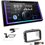 JVC KW-DB95BT Autoradio Bluetooth DAB+ für Fiat 500L ab 2012 schwarz