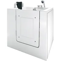 AcquaVapore Sitzwanne Badewanne mit Tür 78 x 100 cm (S02WP-A-L)