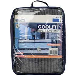 Nesling Coolfit Balkon-Sichtschutz, Balkonverkleidung 80 x 500 cm in grau