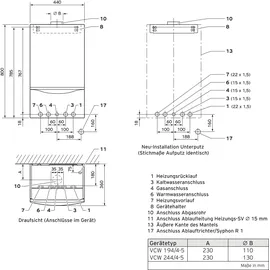 Vaillant atmoTEC plus VCW194/4-5 A 8,0-20,0 kW