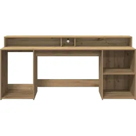 vidaXL Schreibtisch Artisan-Eiche braun