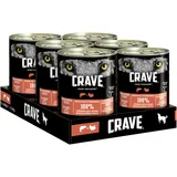 6x400g Crave Hundefutter Nassfutter Dose mit Lachs & Truthahn