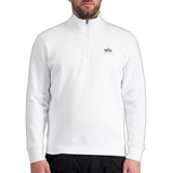 Alpha Industries Half Zip Sweater SL Sweatshirt für Herren White