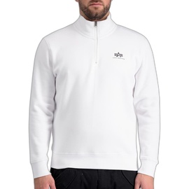 Alpha Industries Half Zip Sweater SL Sweatshirt für Herren White