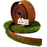 NovaTerra Rasenkante aus Cortenstahl in Rostoptik 5m x 14cm