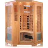 Infrarotkabine 120x120x190 cm aus kanadischem Hemlock-Holz